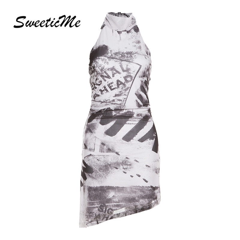 Đầm Hai Dây Hở Lưng Dáng Ôm In Họa Tiết Cổ Điển Thời Trang 2023 Dành Cho Bạn Nữ