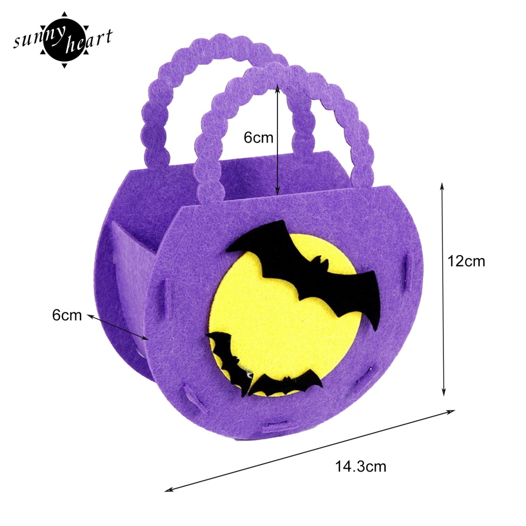 Sunnyheart Túi Đựng Kẹo Halloween rất chuyển động không chỉ có thể được sử dụng như một cái túi kẹo Halloween mà còn có thể được sử dụng như một túi điều trị Halloween...