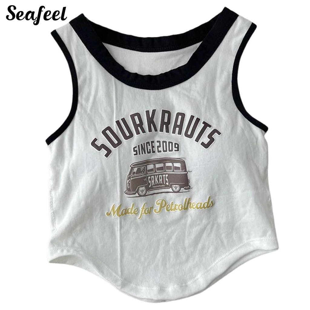 Áo Sát Nách Thể Thao Có Đệm Ngực Thoáng Khí In Họa Tiết Phong Cách Mới