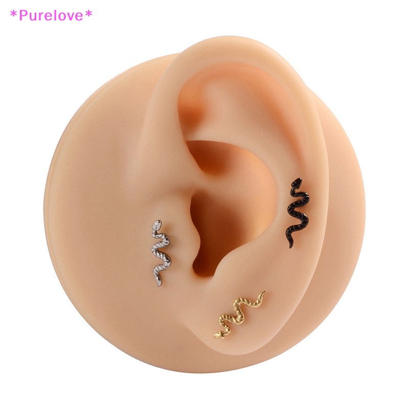 Khuyên Tai / Môi / Tai / Cơ Thể Hình Rắn Bằng Titan Độc Đáo Mới