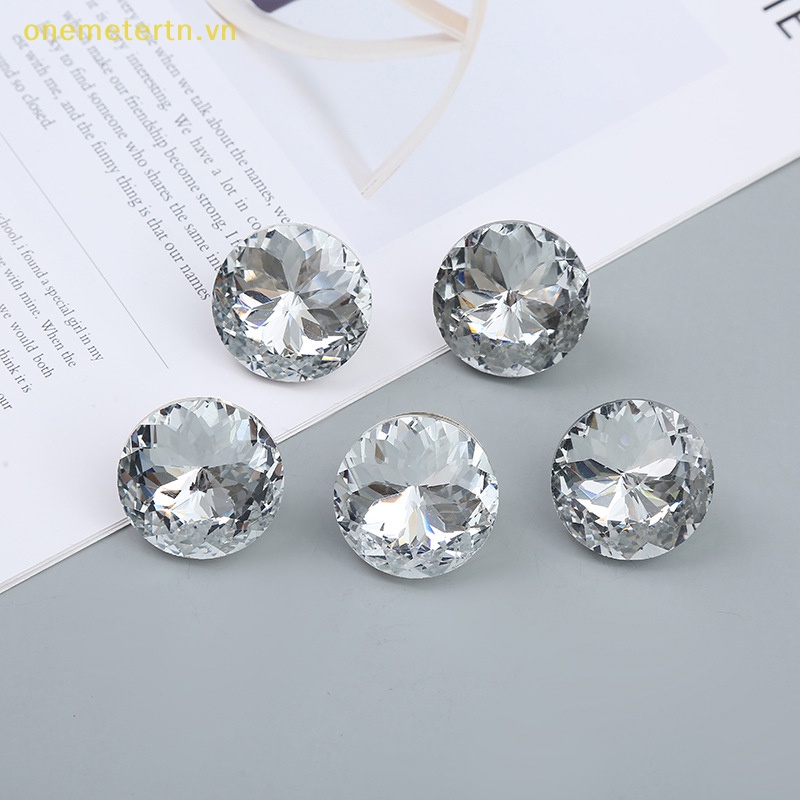 Onemetertn Set 10 Nút Đính Đá Pha Lê 20mm Trang Trí Ghế Sofa / Nội Thất DIY