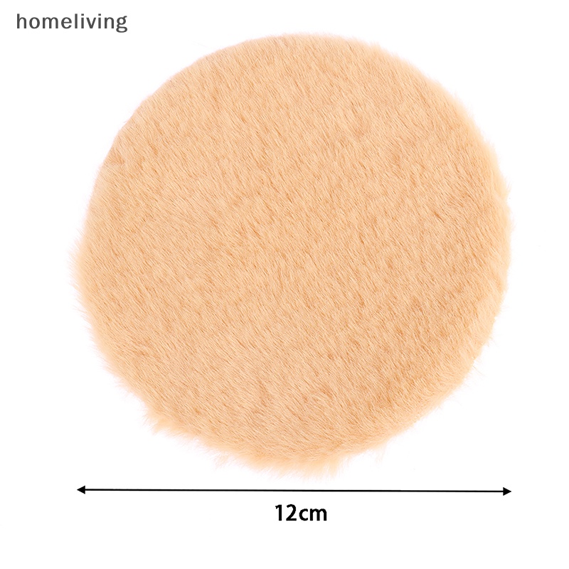 1 Thảm Lông Lót Sàn Hình Tròn Trang Trí Nhà Búp Bê