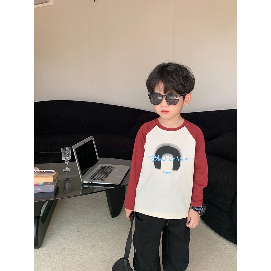 Áo Thun Tay Dài In Hình Động Vật Hoạt Hình Phong Cách Nhật Hàn Thời Trang Mùa Thu Cho Bé 90-150cm