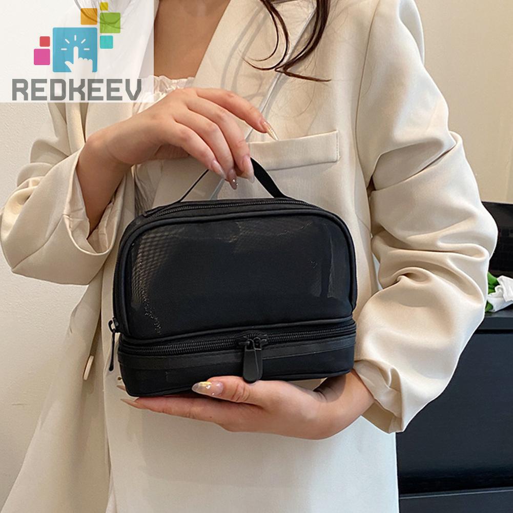 Túi Lưới Nylon Đựng Mỹ Phẩm Tiết Kiệm Không Gian Tiện Dụng Cho Gia Đình / Văn Phòng