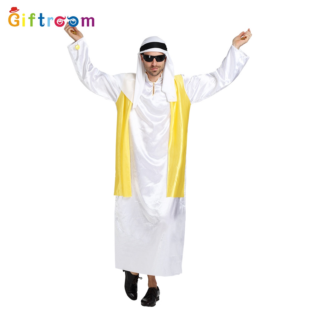 Trang Phục Hóa Trang Hoàng Tử Dubai Phong Cách Âu Mỹ Cho Nam