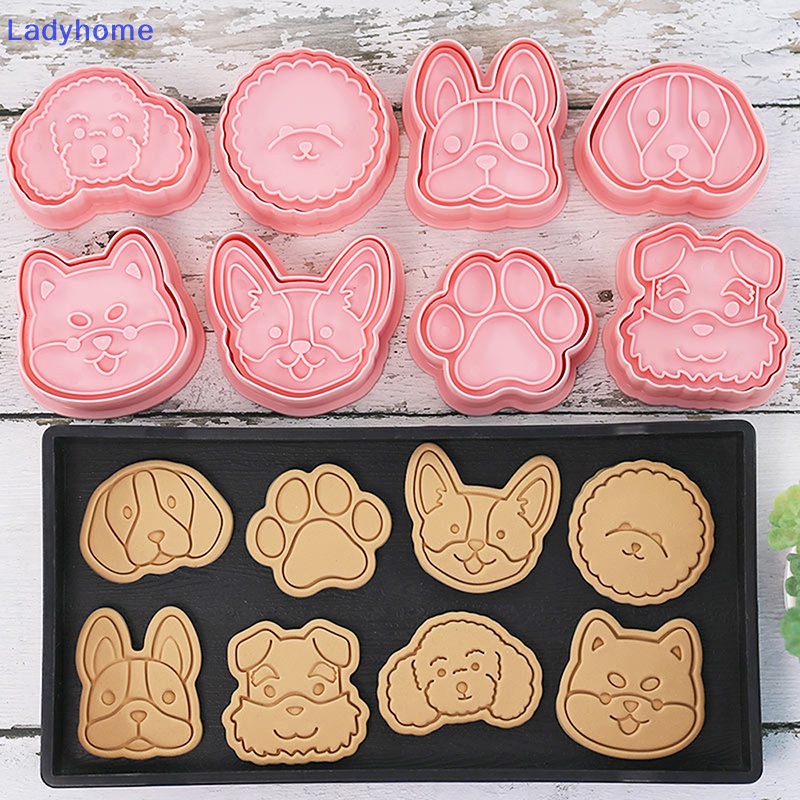 Set 8 Khuôn Nhấn Làm Bánh Quy Tiện Dụng