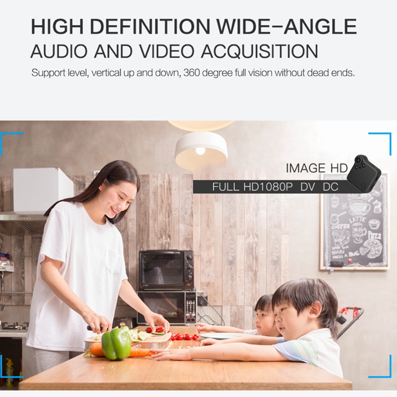 Camera mini 1080p hd ip cam Đen