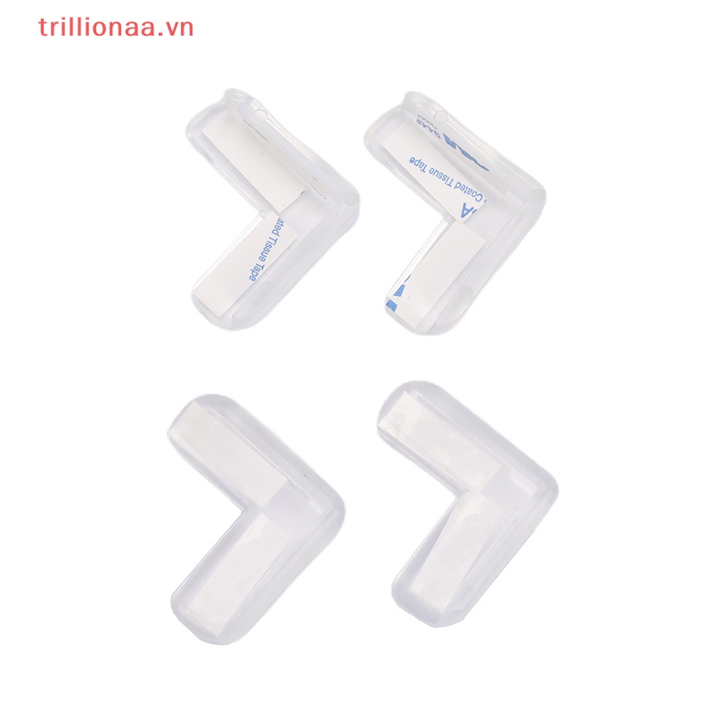 Bộ 4 Miếng Bọc Góc Cạnh Bàn Bằng Silicon Chống Va Chạm Bảo Vệ An Toàn Cho Bé