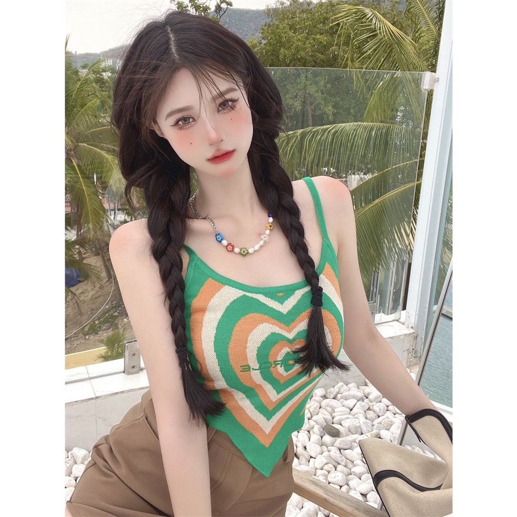 Áo Ống Màu Hồng Thiết Kế Không Đồng Đều Quyến Rũ Ngọt Ngào Cho Nữ