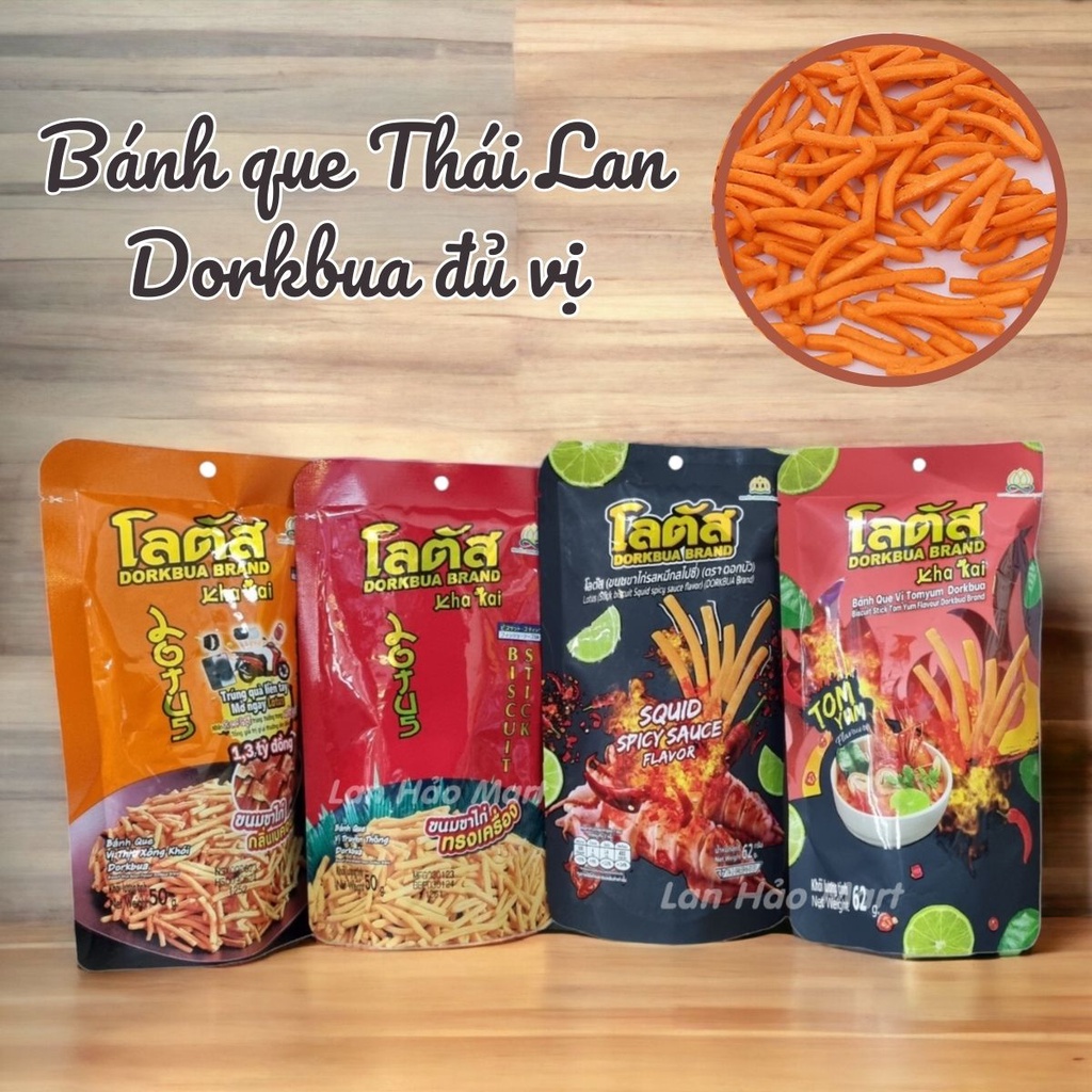 Bánh Tăm Que Stick Biscuit DORKBUA Thái Lan