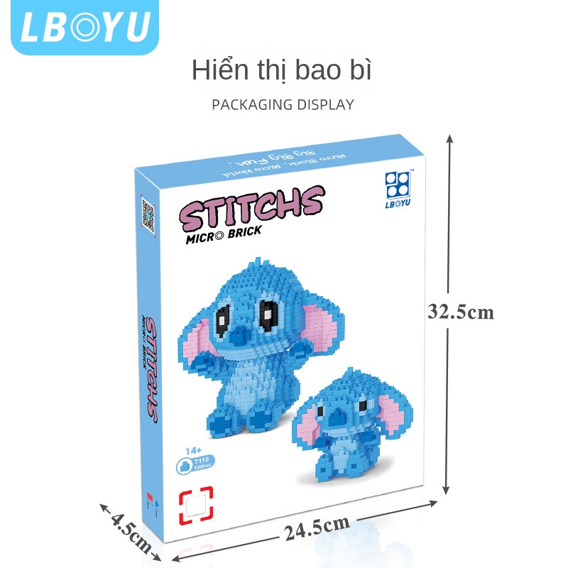 Đồ Chơi LEGO Xếp Hình Stitch Nhỏ Nhắn Xinh Xắn Dành Cho Trẻ Em