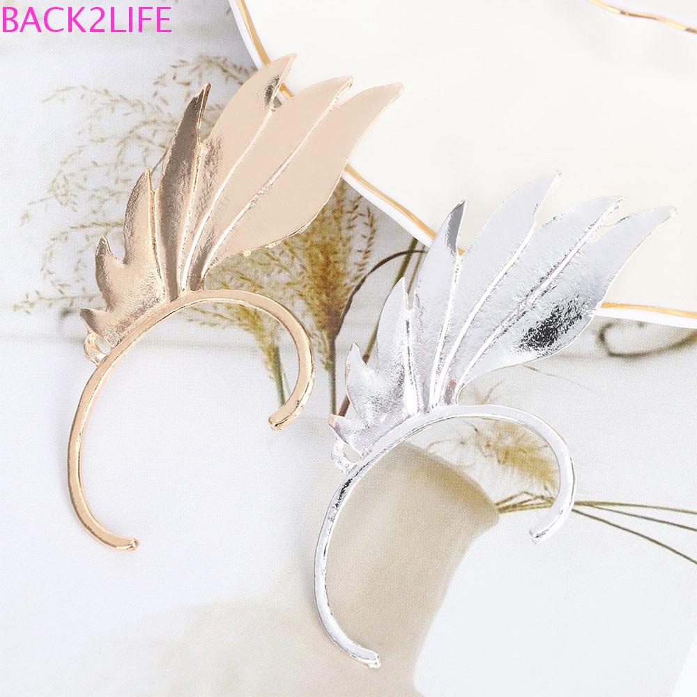 1 Khuyên Vành Tai Unisex Hình Đôi Cánh Phong Cách Gothic Punk 2Lilife