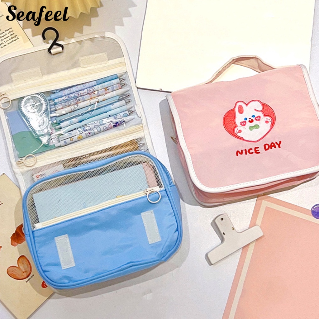 Túi Đựng Bút Chì Sức Chứa Lớn Có Thể Chia Ngăn Tiện Dụng Cho Học Sinh