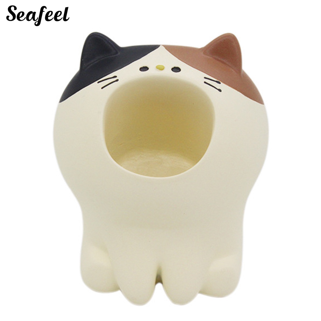 Giá Đỡ Bút Mini Bằng Nhựa Resin Hình Động Vật Hoạt Hình Phong Cách Nhật Bản