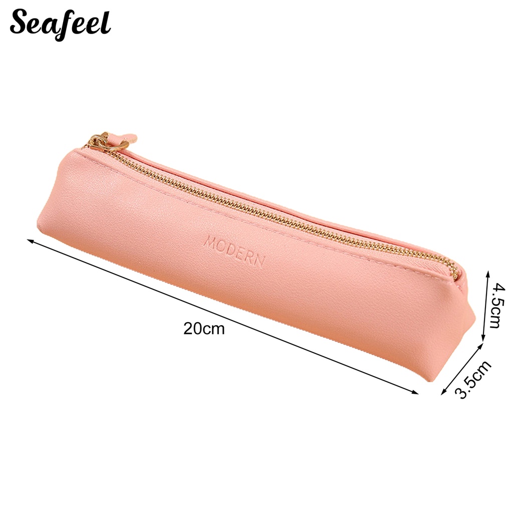 Túi Đựng Bút Chì Sức Chứa Lớn Có Khóa Kéo Sành Điệu Cho Nhà Ở / Văn Phòng