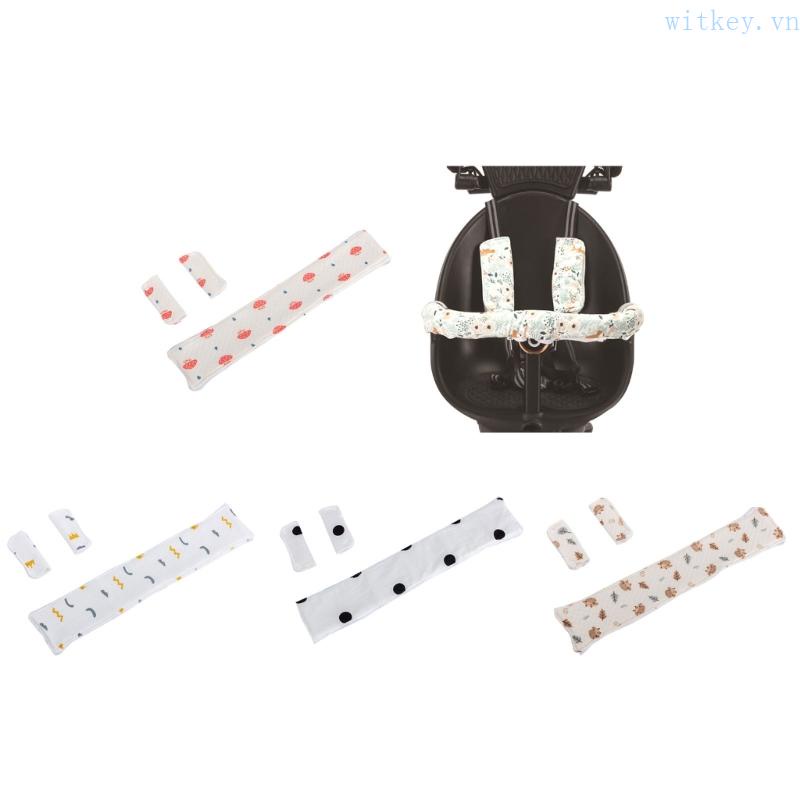 Vỏ Bọc Tay Cầm Xe Đẩy Em Bé 4 Lớp Bằng Cotton