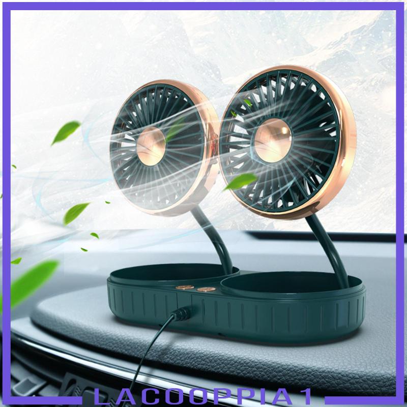 Quạt Làm Mát Hai Đầu Chống Trượt Trọng Lượng Nhẹ Bền Bỉ Dành Cho Bảng Điều Khiển Xe Hơi