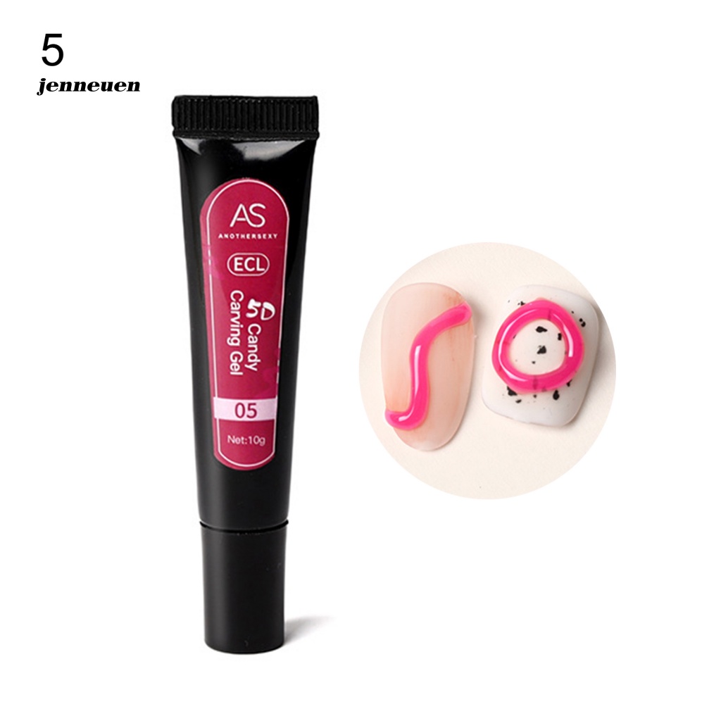 10g Gel Sơn Móng Tay DIY Màu Trơn Không Cần Rửa Lại