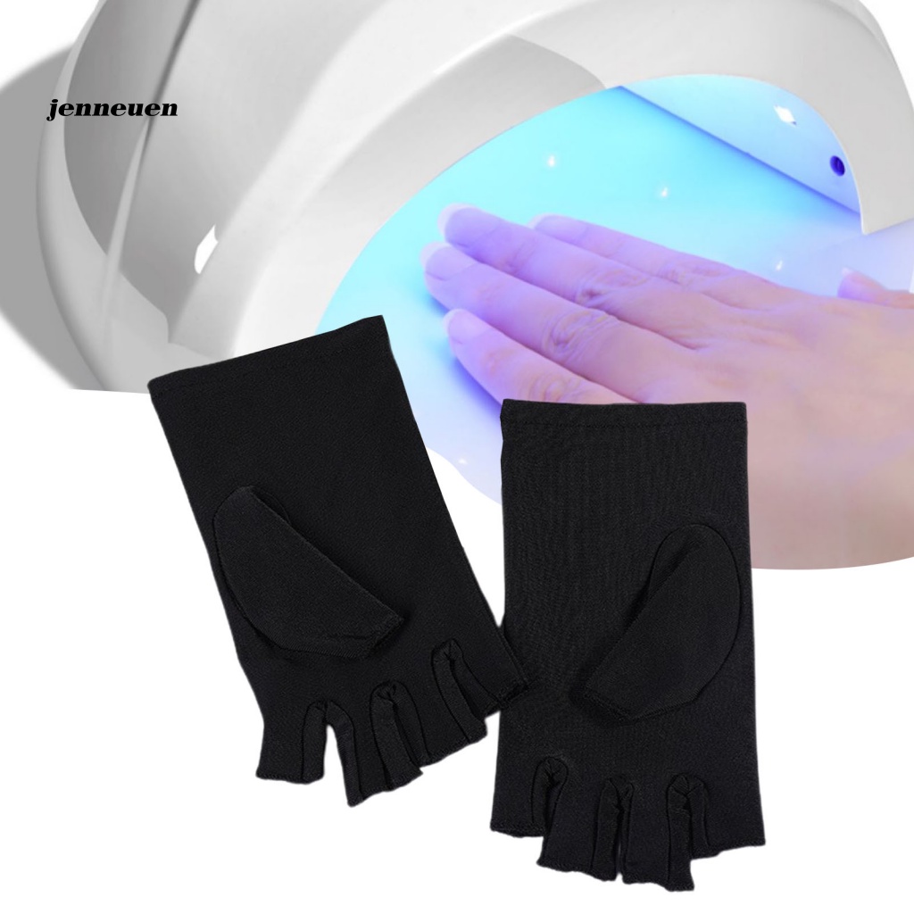 1 Đôi Găng Tay Không Ngón Bảo Vệ Khi Làm Móng UV Harm
