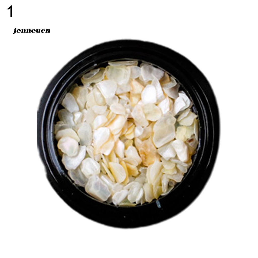 1 Hộp Phụ Kiện Trang Sức Trang Trí Móng Tay Nhiều Màu Mini Dễ Tẩy Vỏ Sò Siêu Mỏng