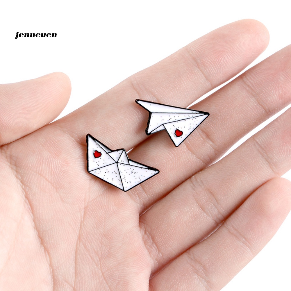 Ghim Cài Áo Hình Thuyền Origami / Máy Bay Độc Đáo Cho Nam Và Nữ