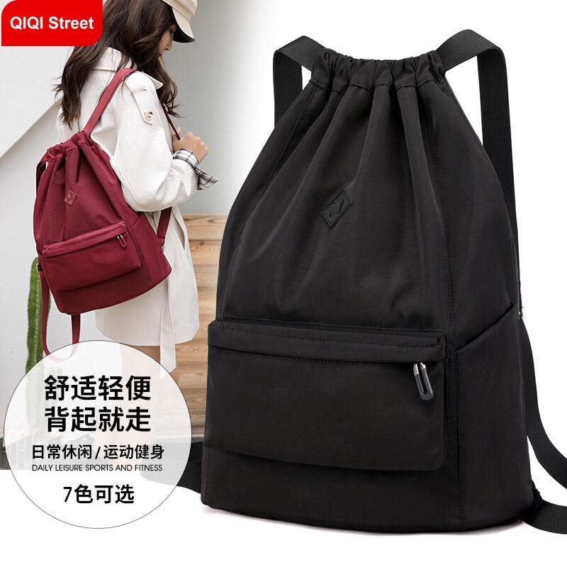 Ba Lô Dây Rút Thể Thao Chống Thấm Nước Trọng Lượng Nhẹ Thời Trang Cho Nữ