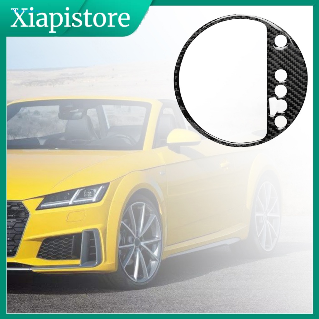 Miếng Dán Trang Trí Bảng Điều Khiển Cần Gạt Số Tự Dính In Họa Tiết Sợi Carbon Cho Audi TT 8N 8J MK123 TTRS 2008-2014