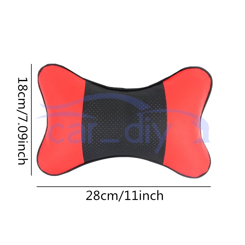 Gối Tựa Đầu Bằng Da PU Mềm Mại Thoải Mái Thông Dụng Trang Trí Nội Thất Xe Hơi