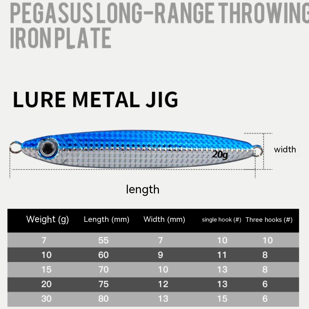 Mồi Giả Câu Cá Bằng Kim Loại 7g / 10g / 15g / 20g / 30g