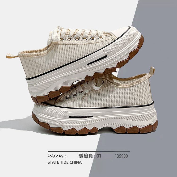 Giày Cao Su Lưới Thắt Dây Đế Thấp 3cm