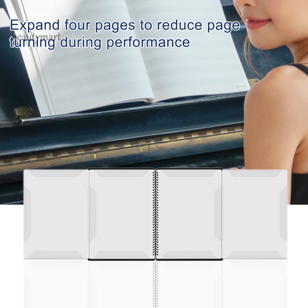Beautymartm1 A4 Bìa Đựng Bản Nhạc 4 Mặt 40 Tờ Cho Đàn Piano
