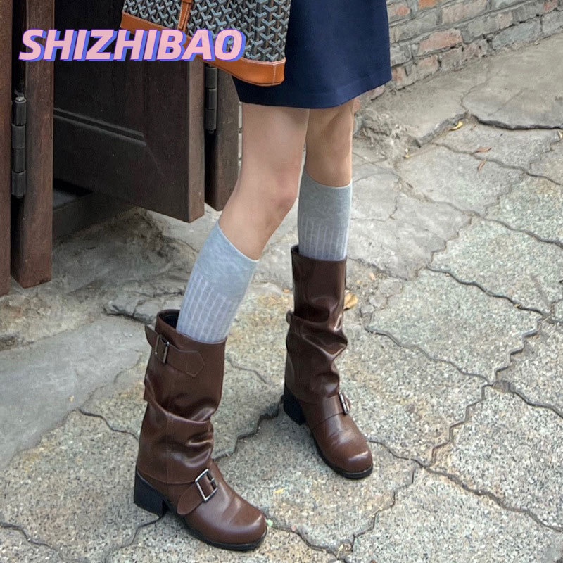 Giày Bốt Cổ Thấp Thời Trang Hàn Quốc Đáng Yêu Cho Nữ
