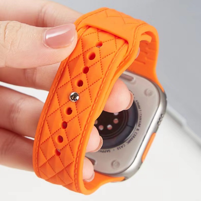 Dây Đeo silicone Cho Đồng Hồ Thông Minh Apple Watch 8 7 6 5 4 se 3 48mm 45mm 44mm 42mm 41mm 40mm 38mm