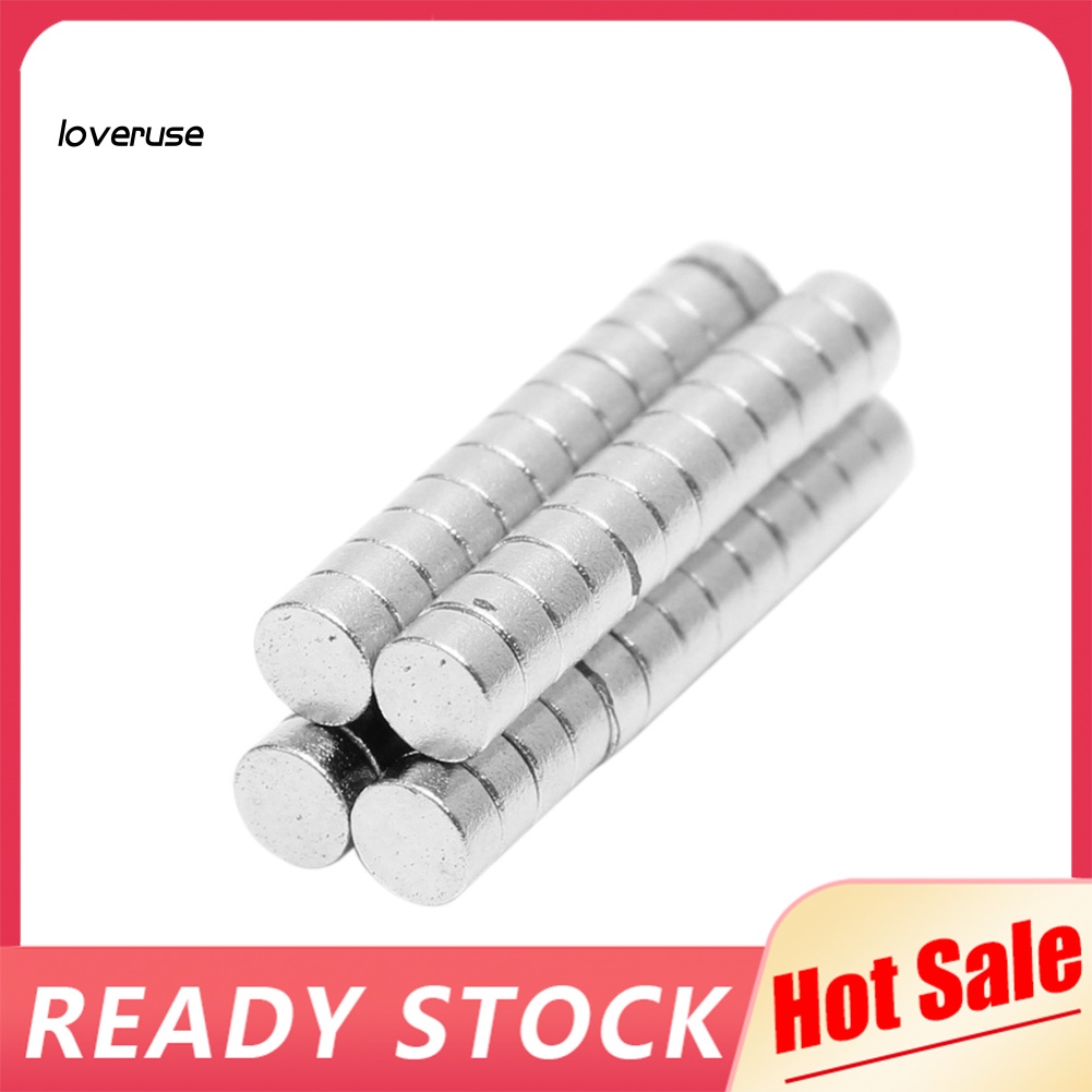 50 Viên Nam Châm Hình Trụ N52 3x15mm Lực Hút Mạnh