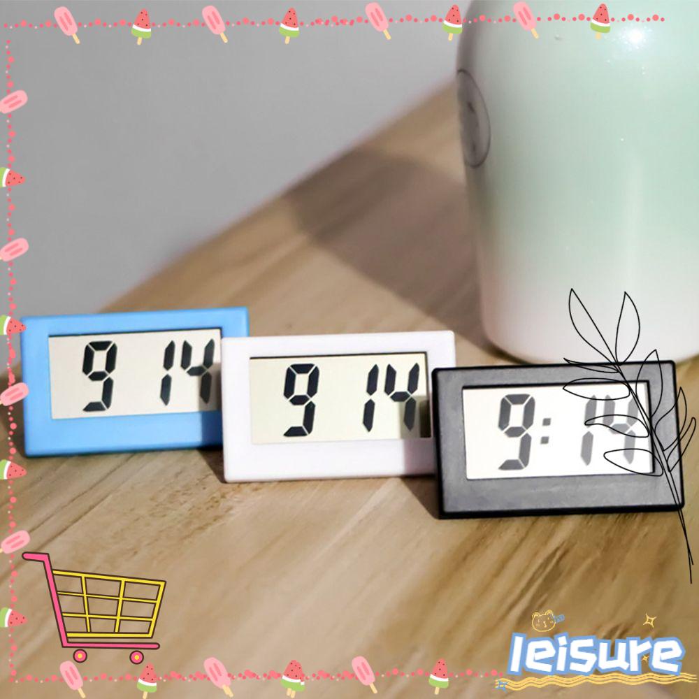 Đồng hồ điện tử màn hình LCD mini để bàn DIY cho học sinh tùy chọn màu sắc