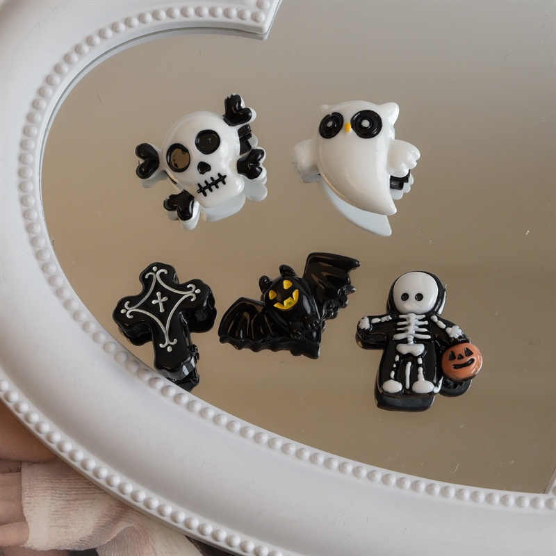 Kẹp Tóc Mini Hình Ma / Dơi Phong Cách Gothic Dễ Thương Thời Trang Halloween 2023 Y2k