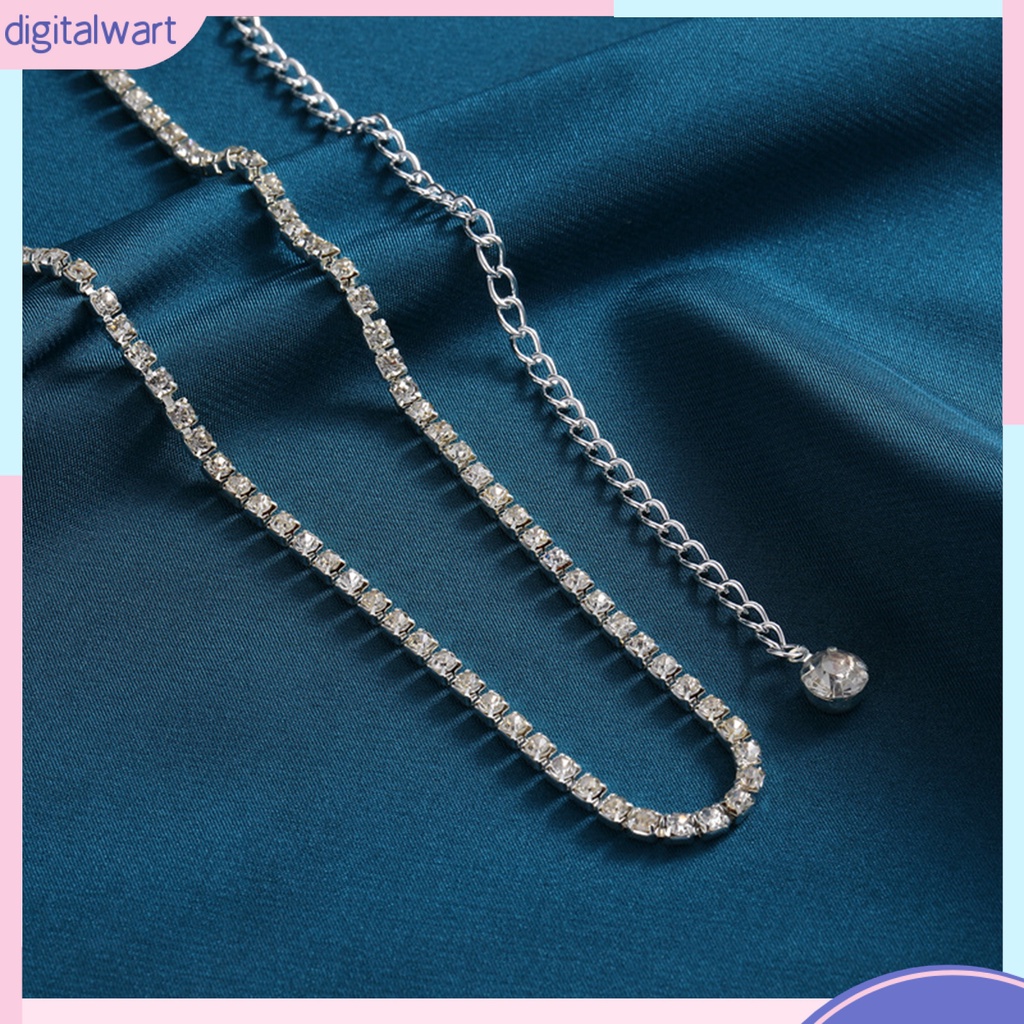 Dây Xích Đeo Hông  Bikini Một Lớp Bằng Kim Loại Đính Đá Kim Cương Nhân Tạo Phong Cách Tối Giản Thích Hợp Đi Biển Mùa Hè