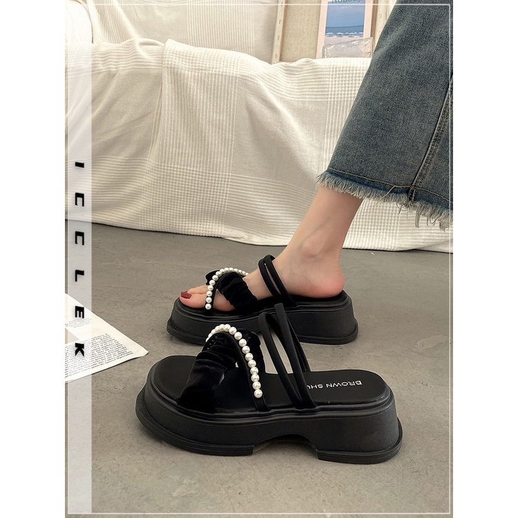 ICCLEK Dép nữđế bánh mì thoải mái thời trang 32zHD072405