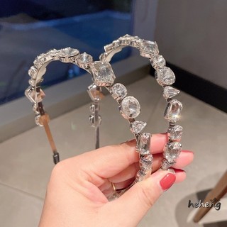 Băng Đô Cài Tóc Đính Hạt Pha Lê Đơn Giản Cho Cô Dâu