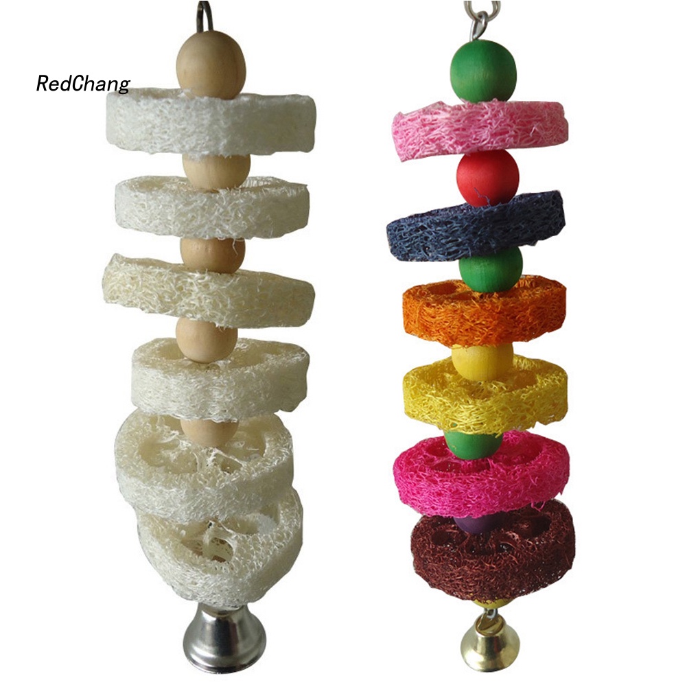 Đồ Chơi Bằng Gỗ Có Chuông Cho Vẹt Cưng