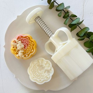 Ivy khuôn làm bánh trung thu thỏ dễ thương lễ hội mùa thu máy làm bánh trung thu tem bánh quy