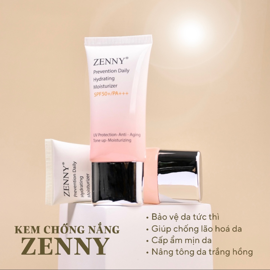 Kem Chống Nắng Zenny Bảo Vệ Da Khỏi Tia UV,Nâng Tone Trắng Hồng - ZENNY COSMETIC