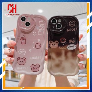 Ốp Điện Thoại Viền Cong Hình Gấu 3D Cho OPPO A16 A7 A5 A9 A31 A53 A33 2020 A15 A54 A5S A77S A17 A17K A57 A3S A76 A96 A95 A55 A12 A12S A1K A12E A16E A16K A54S A53S A16S A77 A57S A57E A11S A15S A52 A11K A92 A35 A36 A11 A93 A32 A72