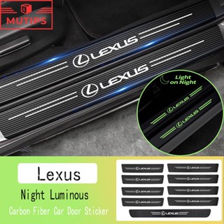 Bộ 9 Miếng Dán Trang Trí Cửa Xe Hơi Lexus RX300 LX570 CT200H NX250 RX350 LX470 IS NX ES rx 570 Bằng Sợi Carbon