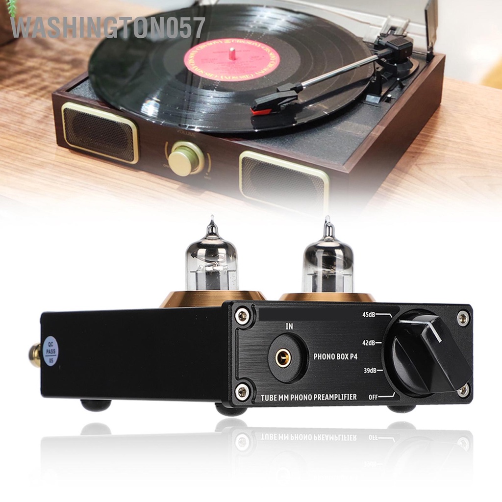 Có thể bán buôn Bộ khuếch đại phono MM 110-240V RCA mạ vàng washington057 Hàng giao ngay