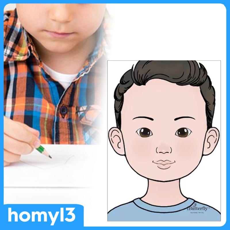 Bảng Luyện Tập Vẽ Mặt Và Trang Điểm Kích Thước 210mm297mm a4 Có Thể Giặt Được