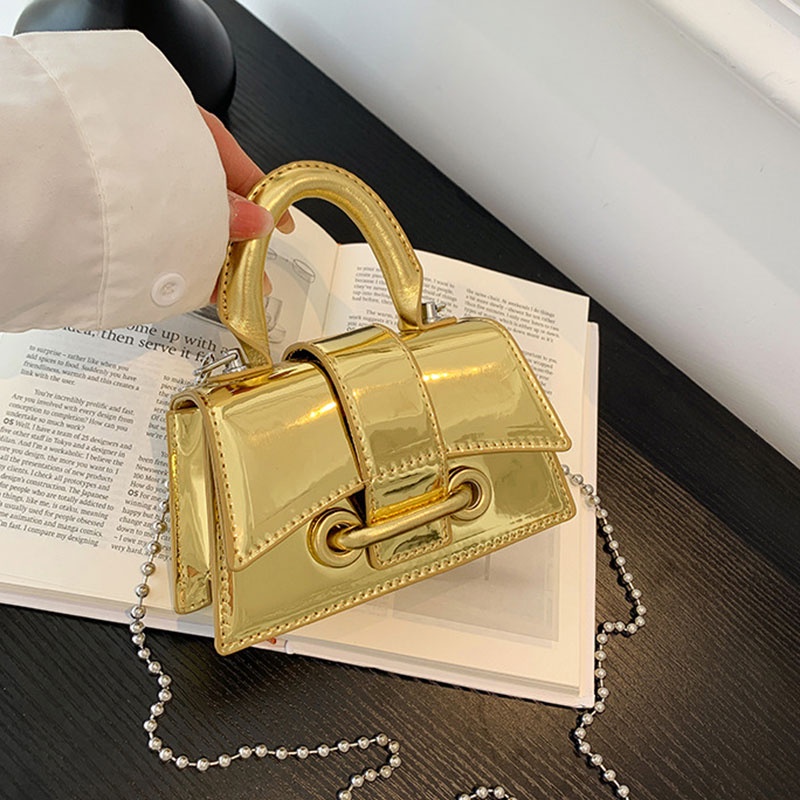 Túi Đeo Chéo mini Màu laser Bóng Thời Trang Hàn Quốc Cho Nữ