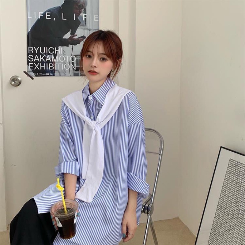 Áo Sơ Mi Caro Tay Dài Thời Trang Cho Nữ