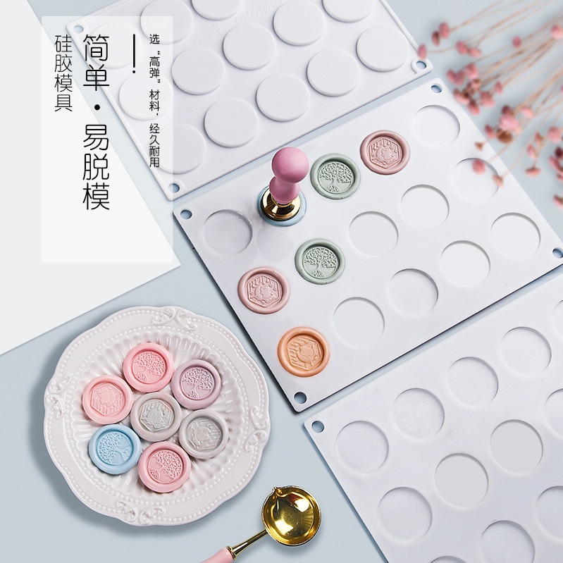Stitchintime lỗ tròn silicone định hình khuôn con dấu công cụ phụ trợ niêm phong khuôn con dấu sáp