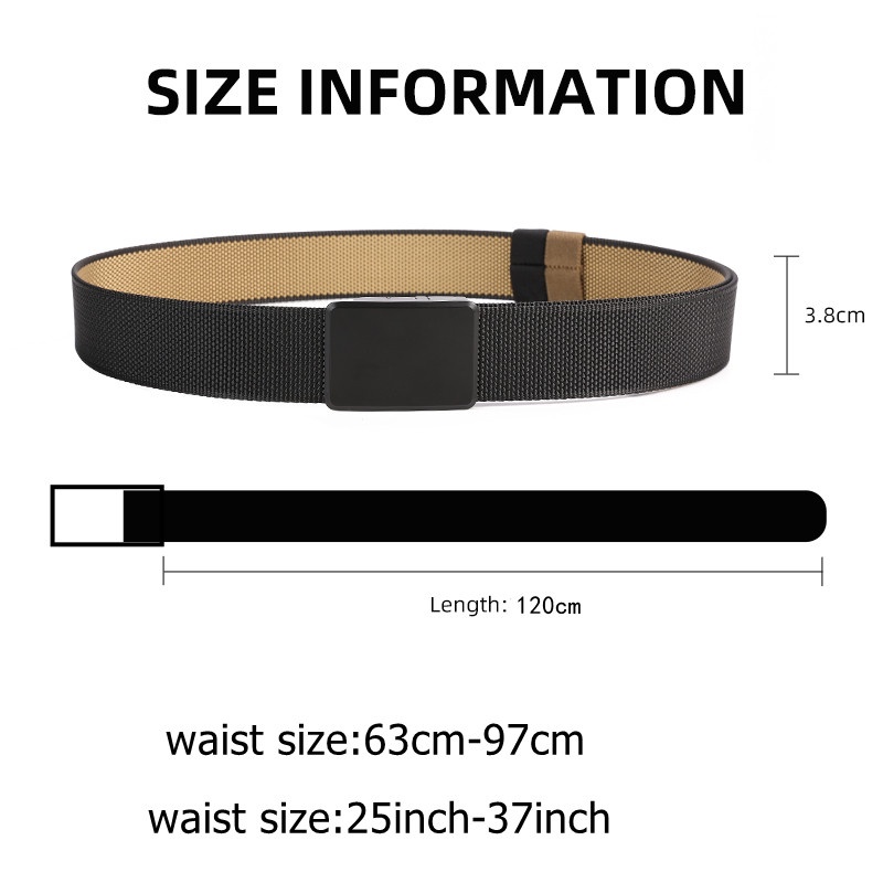 Thắt Lưng Nylon Hai Mặt Khóa Xoay Tháo Lắp Nhanh Cho Nam